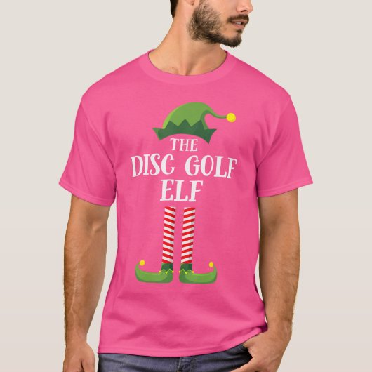 T-shirt Disc Golf Elf Matching Family Group Christmas Part (Devant)