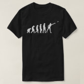 T-shirt Disc Golf Evolution of Man Golfing Funny Monkey (Design devant)