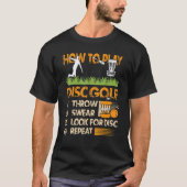 T-shirt Disc Golf Frisbee Golf Comment jouer Disc Golf Sum (Devant)