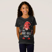 T-Shirt Disc Golf Gnome Matching Famille Noël Gnom (Devant entier)
