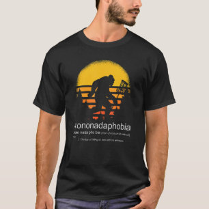 T-shirt Disc Golf Mononadaphobia amusant disque golf