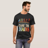 T-shirt Disc Golf Poursuite des Chaînes  (Devant entier)