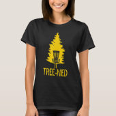 T-shirt Disc Golf Tree-Nied Funny Hit Trees Retro Disc Gol (Devant)