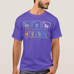 T-shirt Disc Jockey DJ House Musique Relaisant Musique Éle
