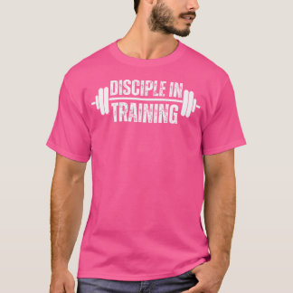 T-shirt Disciple En Formation Barbell Christian Workout Gy