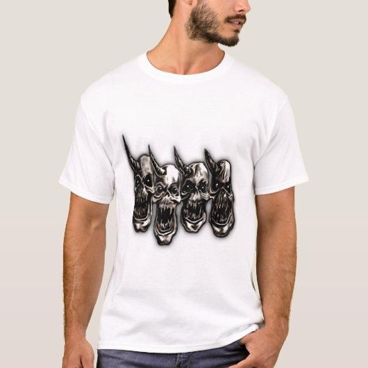 T-shirt Disciples des crânes de la puissance 4 (Devant)