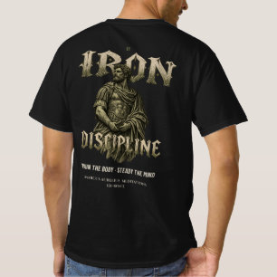 T-shirt Discipline de Fer Stoïcien Marcus Aurelius Graphiq