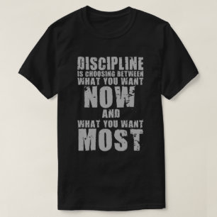 T-shirt DISCIPLINE - mots de motivation
