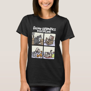 T-shirt Discipline Olympique Félin Gymnaste à Déchiquetage