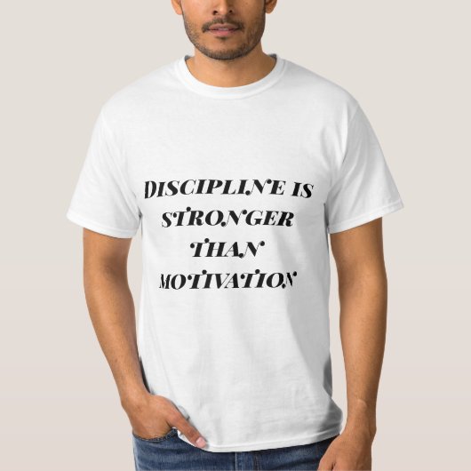T-Shirt Discipline Plutôt que Motivation – Citatio (Devant)