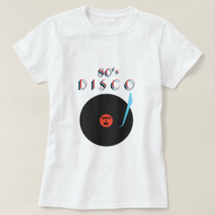 T-shirt Disco 80's - Retro Party - Blanc