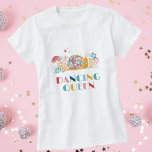 T-shirt Disco Dancing Queen Snail<br><div class="desc">Ce mignon T-shirt à thème disco est le choix parfait pour montrer votre amour des années 70 et toutes choses mignonnes. Doté d'une jolie boule de disco ornée d'un escargot aux couleurs pastel et entourée d'étoiles scintillantes et de jolies fleurs, cette chemise embrasse le thème de la discothèque avec une...</div>