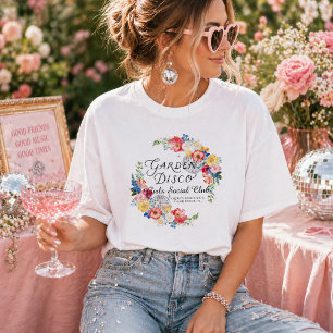 T-shirt Disco de jardin   Demoiselle d'honneur de la marié