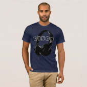 T-shirt Disco Headphone 70's Music Entertainment Retro (Devant entier)