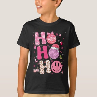 T-shirt Disco Léopard super Noël Noël Noël Père Noël Femme