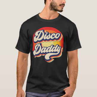 T-shirt Disco Papa Arc-en-ciel Groovy Rétro Hommes Papa Dr