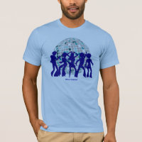 Disco Tee Collection : Boule bleu Disco
