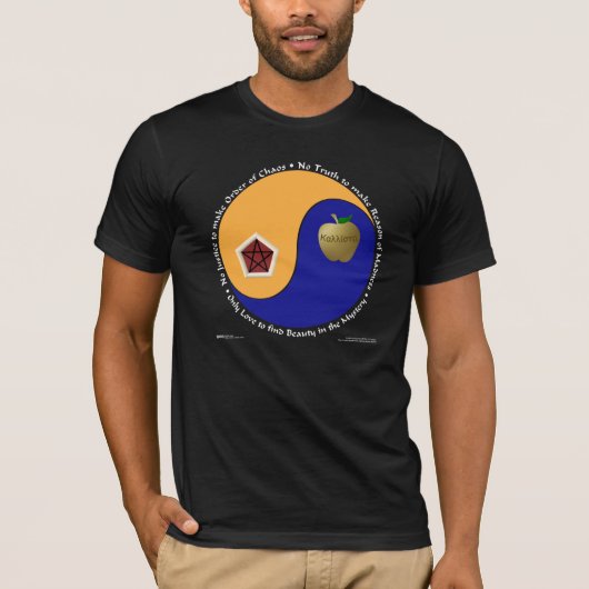 T-shirt Discordian Chao (chemises foncées) (Devant)