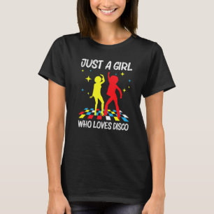 T-shirt Discothèque cool Pour Filles les années 70 80s Dis