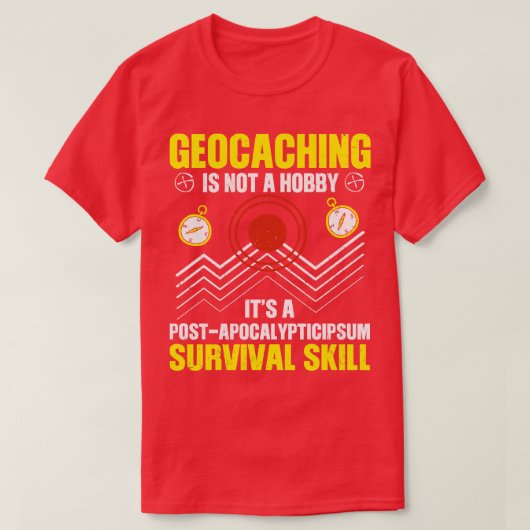 T-shirt Discours de géocaching (6) (Design devant)