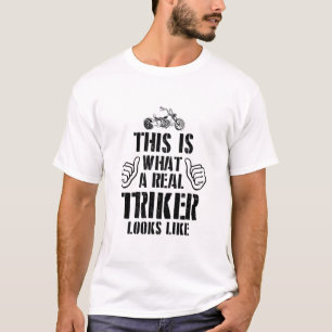 T-shirt Discours du pilote de piste   Trike Triker Trikes 