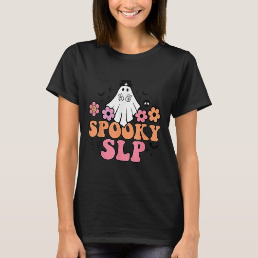 T-shirt Discours éffrayant Slp Langue Pathologiste Cute Gh (Devant)