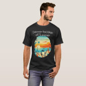 T-shirt Discover the Magic of Sea and Sunset with Friends  (Devant entier)