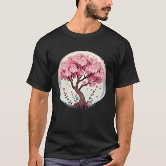 T-shirt Discover the Magic of Spring with a Cherry Blossom (Devant)