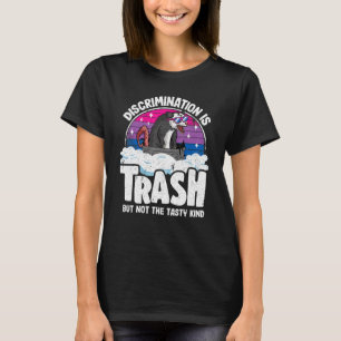 T-shirt Discrimination Is Trash Opossum Bisexual Pride Bi 