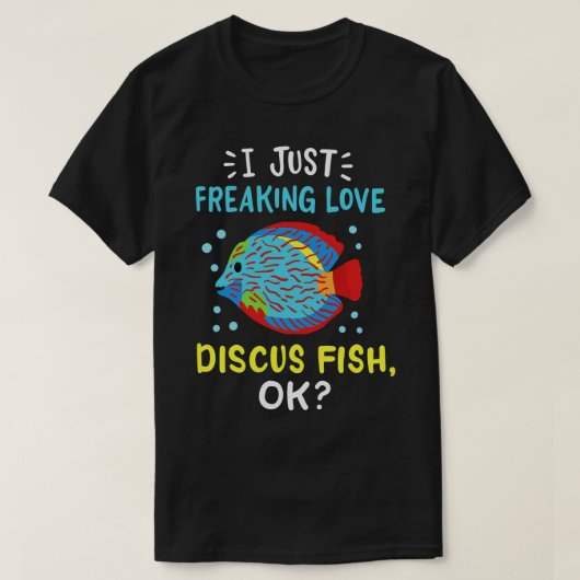T-shirt Discus Fish Aquariums Pêche (Design devant)