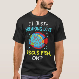 T-shirt Discus Fish Aquariums Pêche