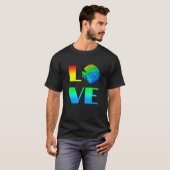 T-shirt Discus Fish Rainbow Love Aquarium Exotique Poisson (Devant entier)