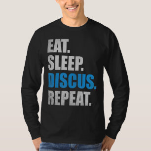 T-shirt Discus Thailer Sports Dormir Disque Répéter Disque