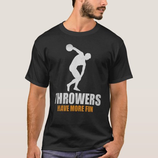 T-shirt Discus Throw Throwwwwwwwwers Ont Plus Amusant Disc (Devant)