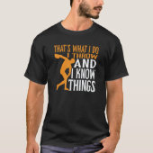 T-shirt Discus Thrower I Throw & I Know Things Discus Thro (Devant)