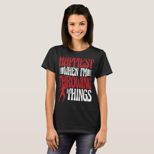 T-shirt Discus Thrower Im Throwing Things Discus Thrower T (Devant entier)
