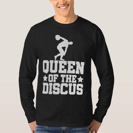 T-shirt Discus Thrower Queen Of The Discus Discus Throwing (Devant)