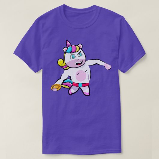 T-shirt Discus Thrower Unicorn (Design devant)