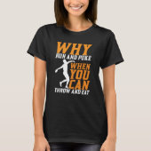T-shirt Discus Thrower Why Run Et Puke Discus Thrower (Devant)