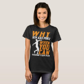 T-shirt Discus Thrower Why Run Et Puke Discus Thrower (Devant entier)