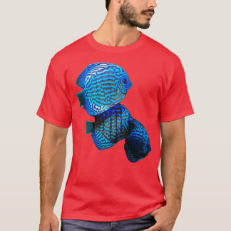 T-SHIRT DISCUTER DE POISSON TURQUOISE