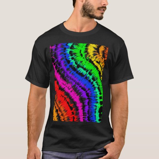 T-shirt Diseño tie dye rainbow (Devant)