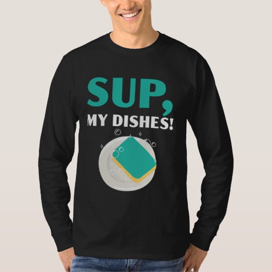 T-shirt Dishwashing Job Profession Restaurant Employee Dis (Devant)