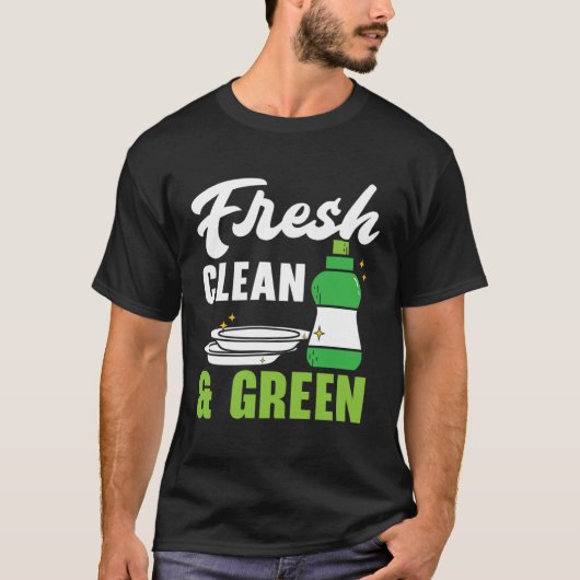 T-shirt Dishwashing Job Profession Restaurant Employee Dis (Devant)