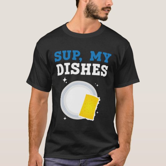 T-shirt Dishwashing Job Profession Restaurant Employee Dis (Devant)