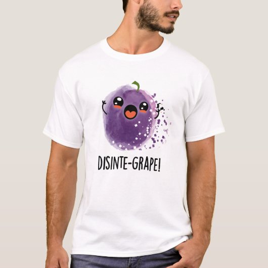 T-shirt Disinte-grape Funny Désintégration Grape Pun (Devant)
