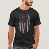 T-shirt Disk Golf Basket US Drapeau pour les golfeurs de d (Devant)