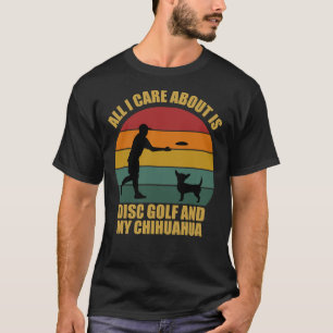 T-shirt Disk Golf Et Chihuahua