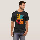 T-shirt Disk Golf Golf Retro (Devant entier)