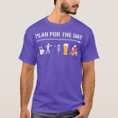 T-shirt Disk Golf Panier Frisbee Golf Frolf Café (Devant)
